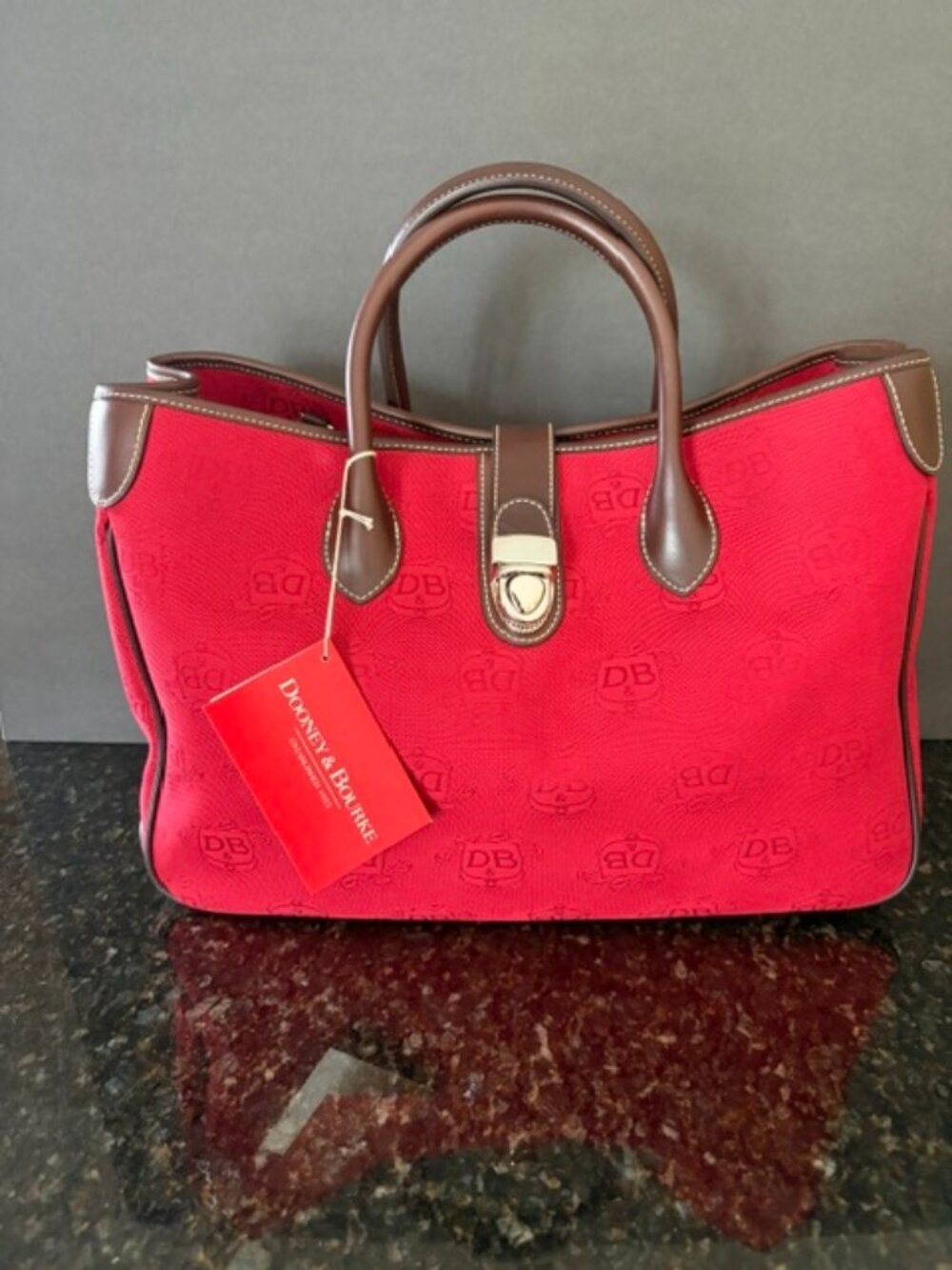 Dooney & Bourke Double handle RedPurse NWT